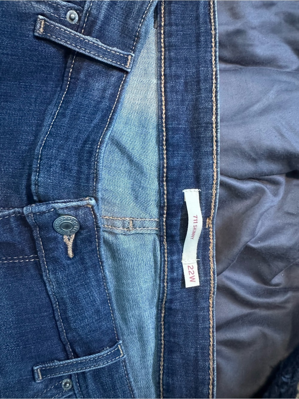 Levi's Indigo Skinny Jeans - Deep Blue